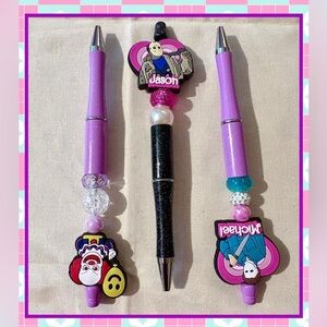 Purple and Black Halloween DIY Bendable Ink Pens #1